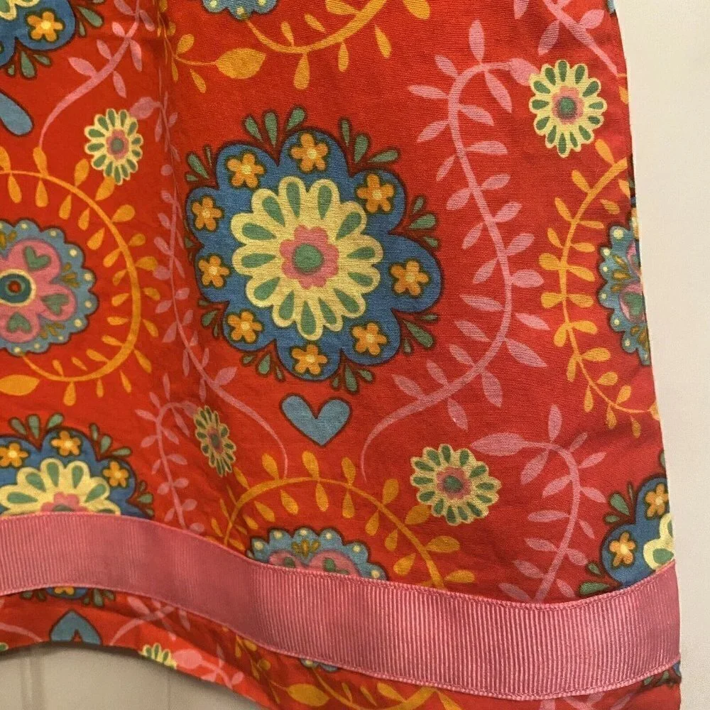 80‎ Hanna Andersson Sz 2 Girl’s Pink Orange Cotton Pillowcase Dress